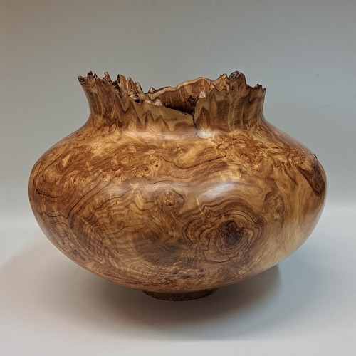 JW-222 Aspen Burl Hollow Woodturning 9x10 $800 at Hunter Wolff Gallery